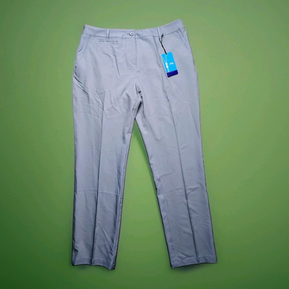 Lesmart Pants Golf Women Stretch Lightweight Breathable Quick Dry Sz 12 NWT Grey